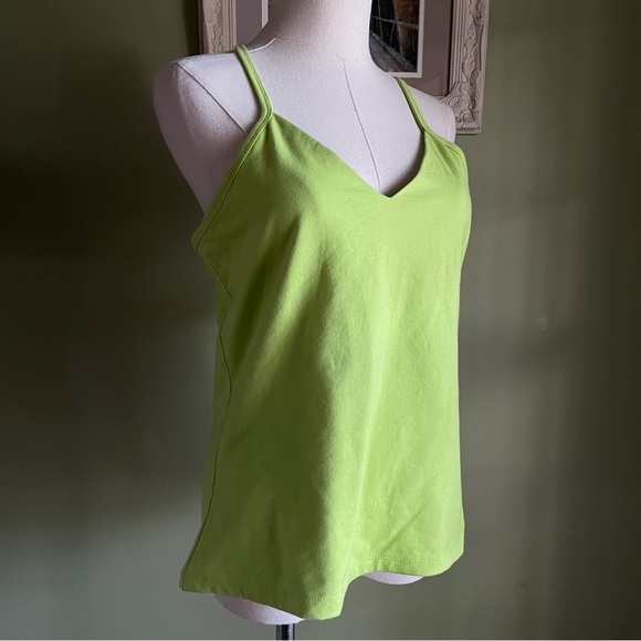 Y2K 2002 Mossimo Green Glow Cross Back Tank Top NWT - Picture 4 of 8